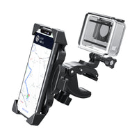 HKM-558867 Universal Auto Locking Sports Camera Bicycle Mount for 4-6.5 Inch Smartphones
