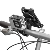 HKM-558867 Universal Auto Locking Sports Camera Bicycle Mount for 4-6.5 Inch Smartphones