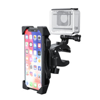 HKM-558867 Universal Auto Locking Sports Camera Bicycle Mount for 4-6.5 Inch Smartphones
