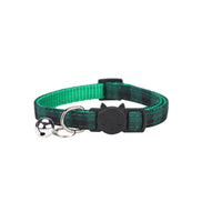 HKM-5589053 Plaid Bowknot Cat Collar with Anti-Rust Bell - Adjustable Cotton Design in Multiple Colors