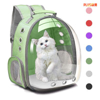 HKM-5589309 Transparent Portable Cat Backpack with Large Capacity - Stylish Solid Colors Available