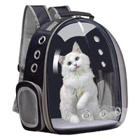 HKM-5589309 Transparent Portable Cat Backpack with Large Capacity - Stylish Solid Colors Available