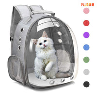 HKM-5589309 Transparent Portable Cat Backpack with Large Capacity - Stylish Solid Colors Available