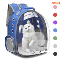 HKM-5589309 Transparent Portable Cat Backpack with Large Capacity - Stylish Solid Colors Available