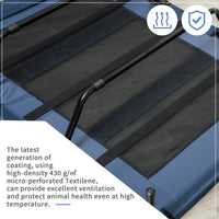 HKM-5591485 Elevated Cooling Dog Cot Bed with Breathable Mesh - Ideal for Indoor & Outdoor Use - Supports Pets Up to 110 lbs