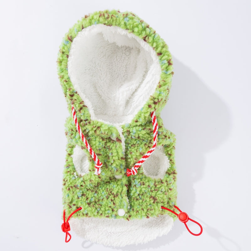 HKM-5591613 Korean-Style Cute Cartoon Bear Pet Hoodie for Small to Medium Dogs and Cats