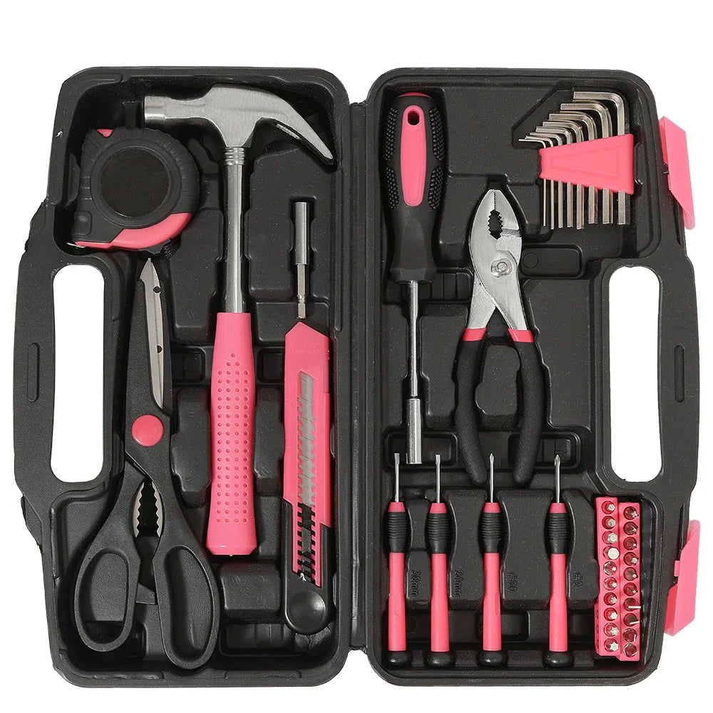HKM-559187 Multi-Functional Hand Tool Set for Home Repairs and DIY Projects