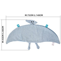 HKM-5592509 Quick-Drying Absorbent Polyester Dog Bathrobe Towel in Blue