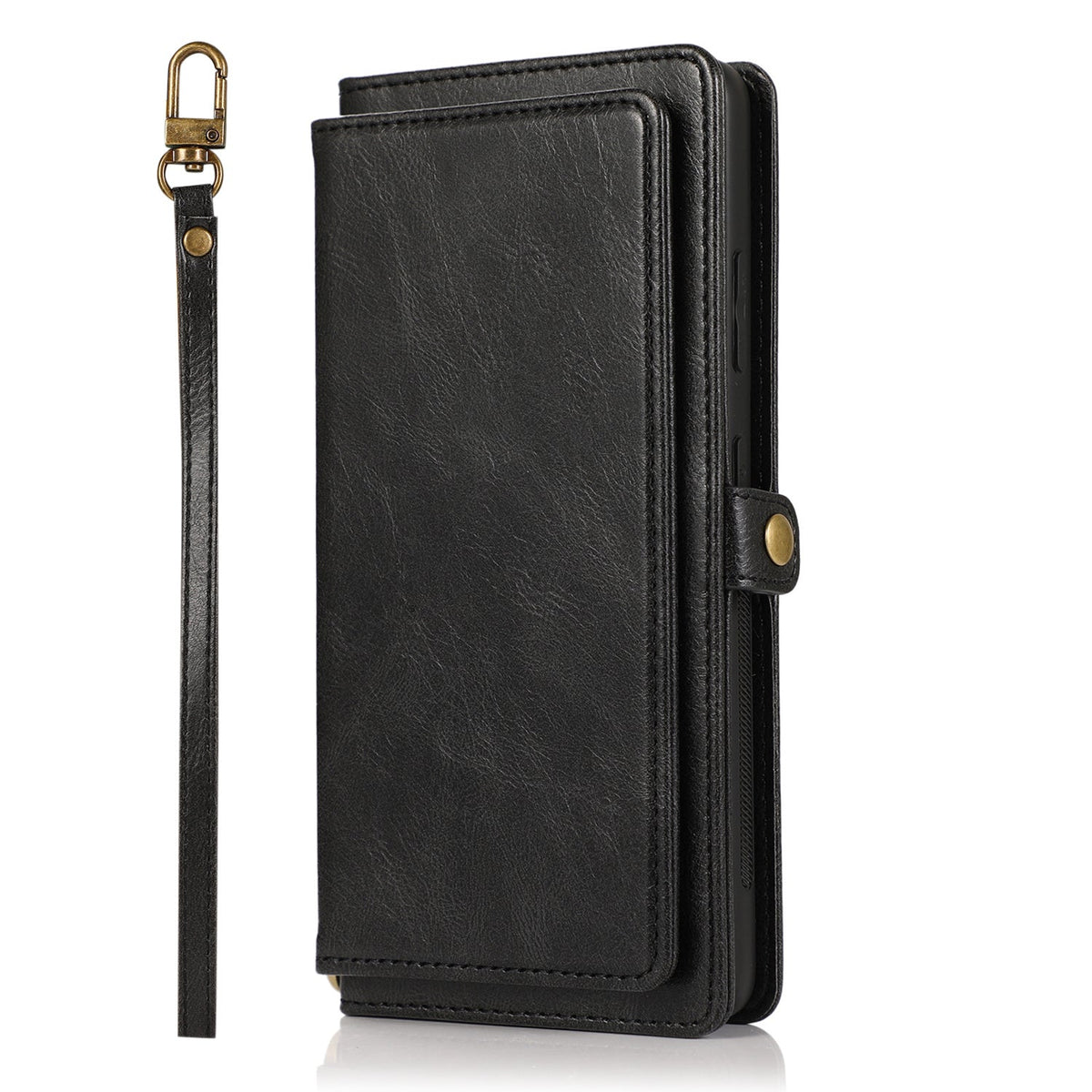 HKM-559251 Two-in-One Wallet Style Multi-Function Card Mobile Phone Holster for Samsung