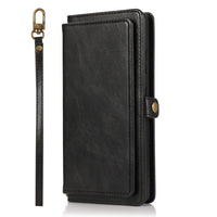 HKM-559251 Two-in-One Wallet Style Multi-Function Card Mobile Phone Holster for Samsung