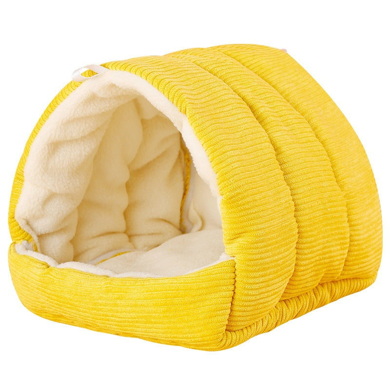 HKM-5592893 Cozy Thickened Cotton Bird Nest for Parrots & Small Birds - Multiple Colors Available