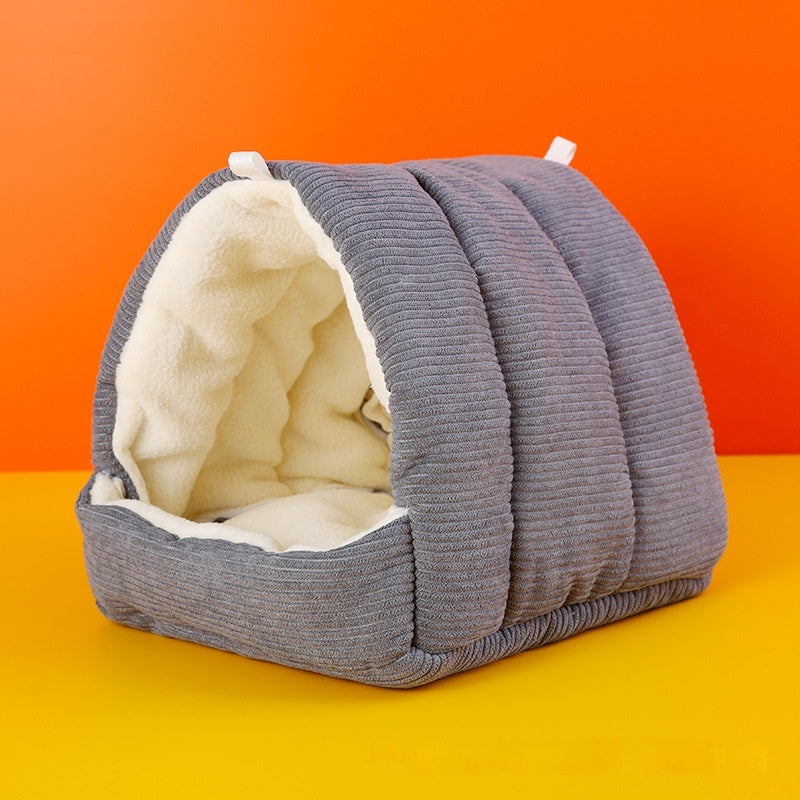 HKM-5592893 Cozy Thickened Cotton Bird Nest for Parrots & Small Birds - Multiple Colors Available