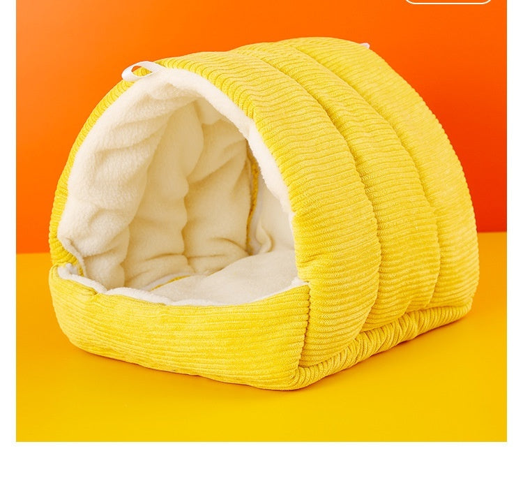HKM-5592893 Cozy Thickened Cotton Bird Nest for Parrots & Small Birds - Multiple Colors Available