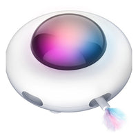 HKM-5593661 Automatic Cat Teaser Toy with Electric Turntable - Fun UFO-Shaped Design for Interactive Play