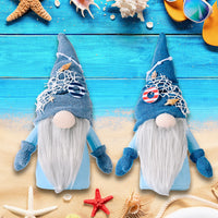 HKM-559443 Ocean Rudolph Faceless Doll - Fabric Ocean Ornament, 30cm x 9cm x 8cm