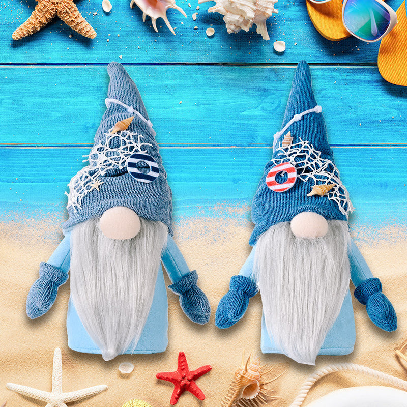HKM-559443 Ocean Rudolph Faceless Doll - Fabric Ocean Ornament, 30cm x 9cm x 8cm