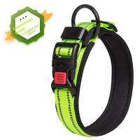 HKM-5594813 Comfortable Breathable Monochrome Dog Collar for Medium to Large Dogs