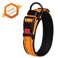 HKM-5594813 Comfortable Breathable Monochrome Dog Collar for Medium to Large Dogs