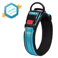 HKM-5594813 Comfortable Breathable Monochrome Dog Collar for Medium to Large Dogs