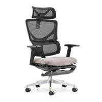 HKM-559763 Luxury Office Chair with Footrest, Executive Memory Foam Seat, 3D Armrests, Ergonomic Design for Home and Office Use