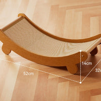 HKM-5598781 Upgraded Sisal Cat Scratch Board with Corrugated Paper Base and Integrated Cat Nest