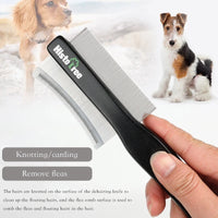 HKM-5600061 Pet Hair Removal Comb - Double-Sided Deshedding Brush for Cats and Dogs