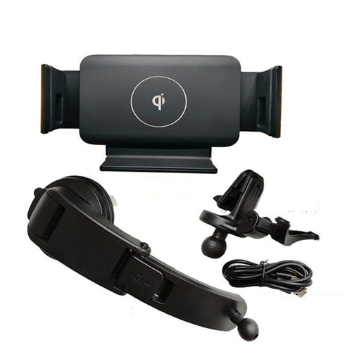 HKM-560211 Clip-On Wireless Car Charger Bracket for Universal Smartphones and Tablets