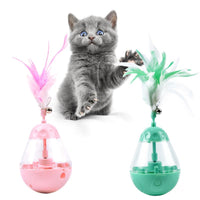 HKM-5602365 Interactive LED Light Tumbler Cat Toy - Engaging Bite Toy for Playful Kittens