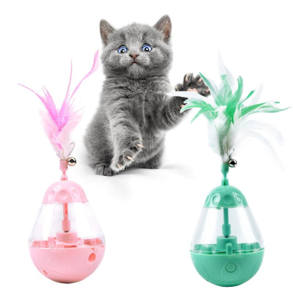 HKM-5602365 Interactive LED Light Tumbler Cat Toy - Engaging Bite Toy for Playful Kittens
