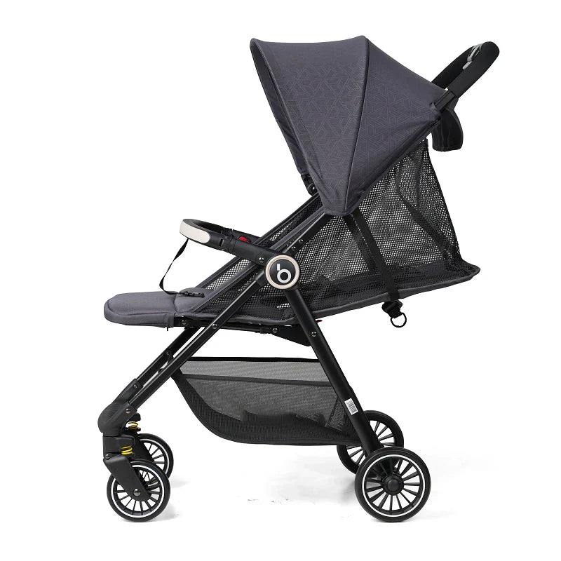 HKM-560339 Compact Lightweight Baby Stroller Travel System - Portable Folding Pram for Airplane Use