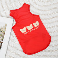 HKM-5604157 Cute Casual Printed Pet Dog Vest in Multiple Designs and Sizes