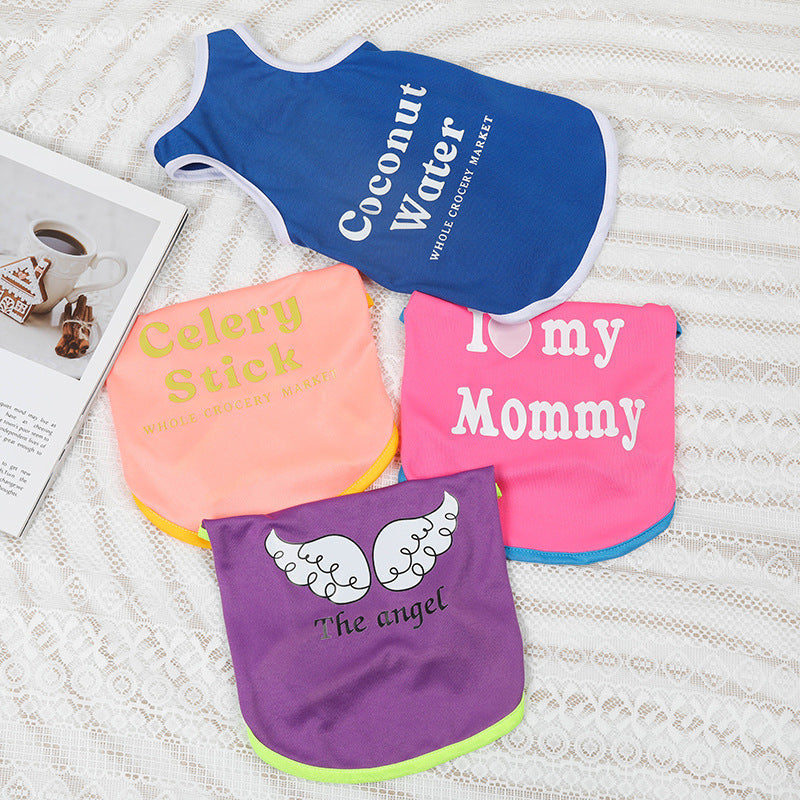 HKM-5604157 Cute Casual Printed Pet Dog Vest in Multiple Designs and Sizes