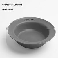 HKM-5604541 Ceramic UFO Cat Bowl with Square Height-Adjustable Rack in Multiple Colors