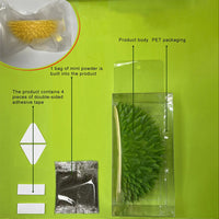 HKM-5605821 Durian-Shaped Cat and Dog Self-Grooming Brush with Massage Combs and Natural Teeth Cleaning Features