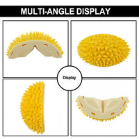 HKM-5605821 Durian-Shaped Cat and Dog Self-Grooming Brush with Massage Combs and Natural Teeth Cleaning Features