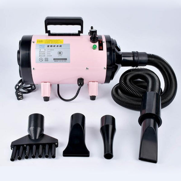 HKM-5606205 High-Power Metal Dog Hair Dryer, Model LT-1090A, 2200W Water Blower, 220V~