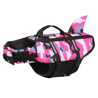 HKM-5606717 Pet Camouflage Swimming Life Jacket - Available in Blue, Green, Pink, Orange, Sizes XS to XXL