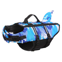 HKM-5606717 Pet Camouflage Swimming Life Jacket - Available in Blue, Green, Pink, Orange, Sizes XS to XXL