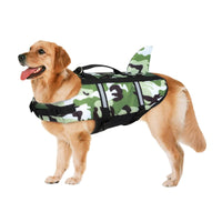 HKM-5606717 Pet Camouflage Swimming Life Jacket - Available in Blue, Green, Pink, Orange, Sizes XS to XXL