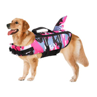 HKM-5606717 Pet Camouflage Swimming Life Jacket - Available in Blue, Green, Pink, Orange, Sizes XS to XXL
