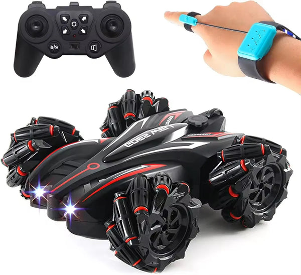 HKM-560723 Double-Sided 2.4G Remote Control Stunt Car with Lighting and Hand Gesture Sensing, 360-Degree Rotation, 4x4 RC Vehicle