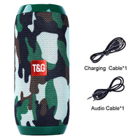 HKM-560787 Multifunctional IPX5 Portable Bluetooth Speaker with FM Radio, 360° Stereo Sound, and Long Battery Life