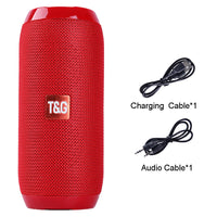 HKM-560787 Multifunctional IPX5 Portable Bluetooth Speaker with FM Radio, 360° Stereo Sound, and Long Battery Life