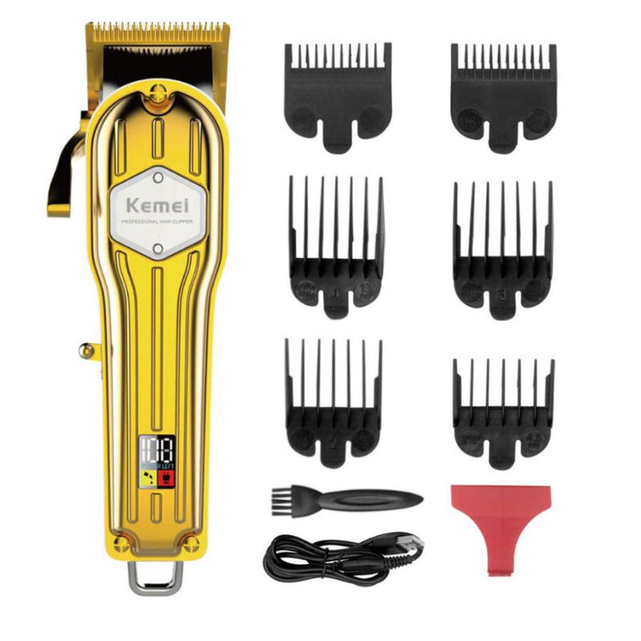 HKM-560787 Rechargeable Electric Hair Clipper with LCD Screen and Washable Blade