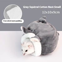HKM-5608381 Warm Cotton Pet Nest for Hamsters and Sugar Gliders - Cozy Winter House