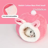 HKM-5608381 Warm Cotton Pet Nest for Hamsters and Sugar Gliders - Cozy Winter House