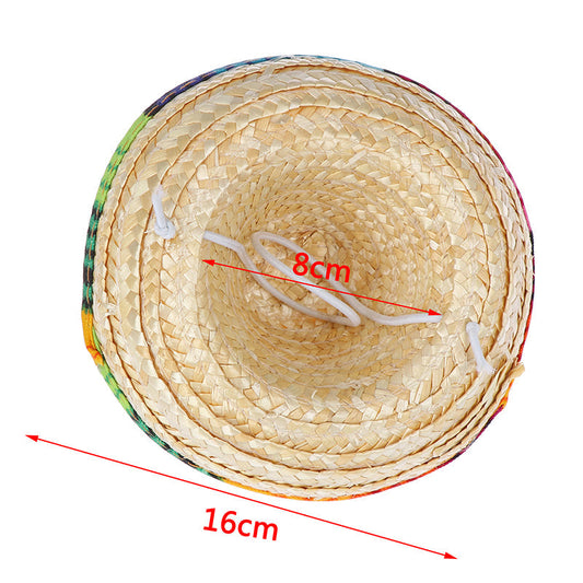 HKM-5609149 Elegant Adjustable Khaki Straw Wide Brim Dome Hat for All Seasons