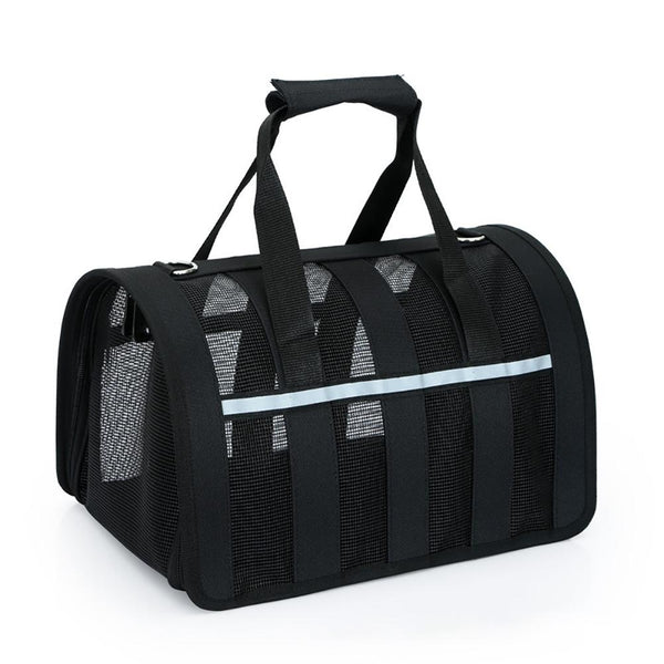 HKM-5610557 Space Capsule Portable Pet Carrier with Geometric Pattern in Multiple Sizes