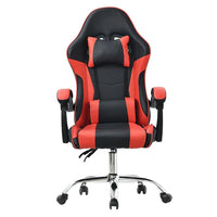 HKM-561171 Ergonomic Black and Purple Gaming Chair with Footrest for Ultimate Comfort