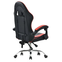 HKM-561171 Ergonomic Black and Purple Gaming Chair with Footrest for Ultimate Comfort